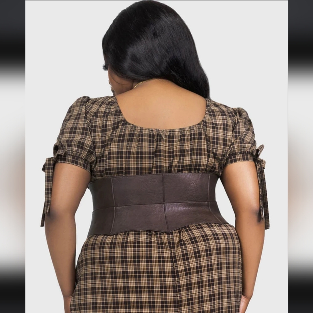 Killstar Dark Brown Corset Belt - Picture 5 of 5